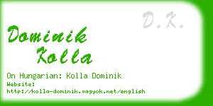 dominik kolla business card